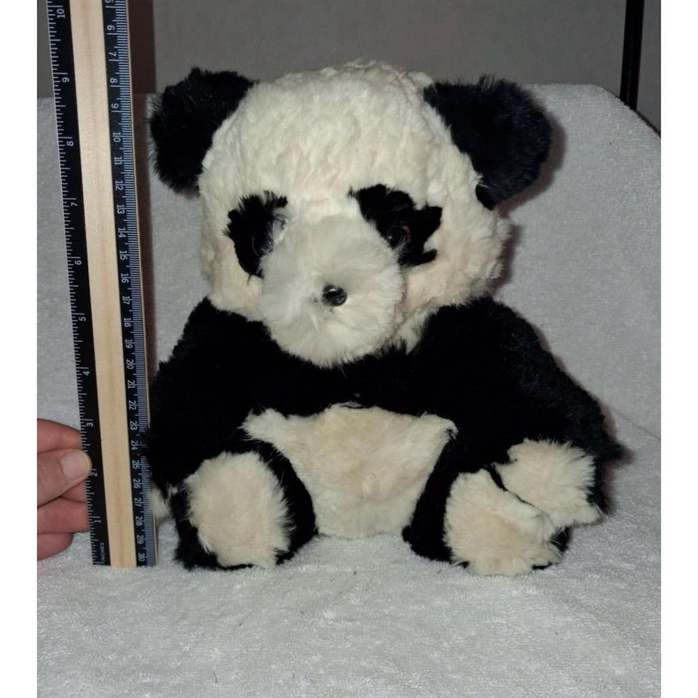 Vintage Fiesta Panda Plush Stuffed Toy Small 6-14 in